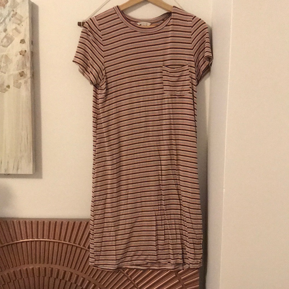 AE striped t shirt dress